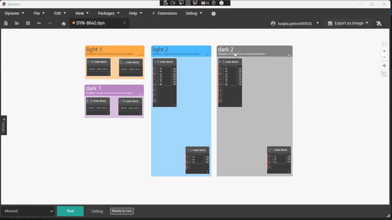new interactive icon for frozen groups